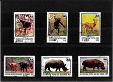 Sellos -Animales del Congo