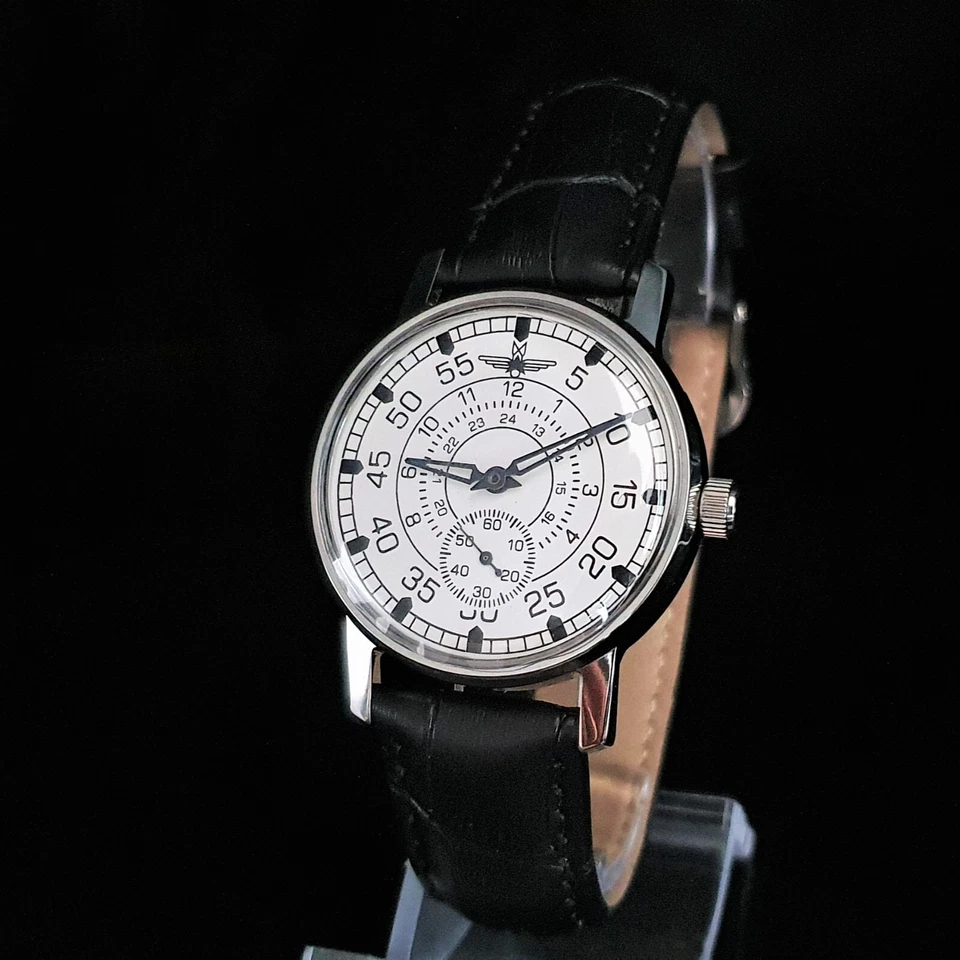 Vintage Watch USSR Pilot Aviation Pobeda Soviet Military Watch Sturmanskie 2602 - image 2 of 4