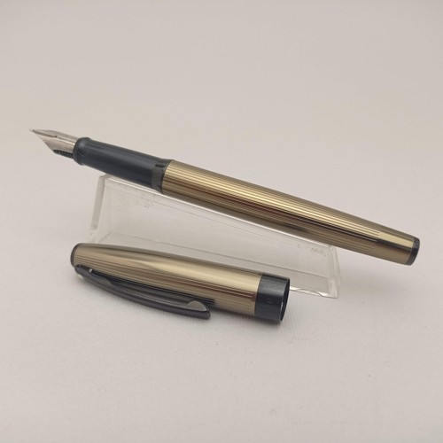 SHEAFFER SAGARIS COVERTOR FOUNTAIN PEN TITANIUM EF NIB EXCELLENT - Picture 8 of 9