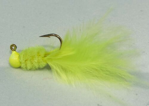 Panfish Jigs 1/80th & 1/32nd Yummies 1/2 Dozen Clean Eyes Hand Tied - Picture 18 of 26