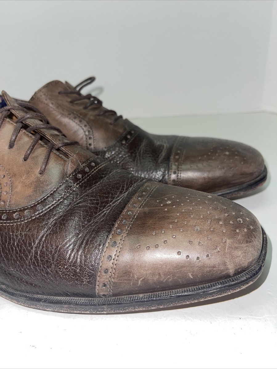 Florsheim Imperial Sz 10 1/2 EEE Brown Cap Toe Oxford Dress  display picture 2