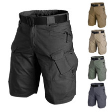 Men Tactical Shorts Cargo Shorts Outdoor Waterproof Hiking Fishing Track Shorts
