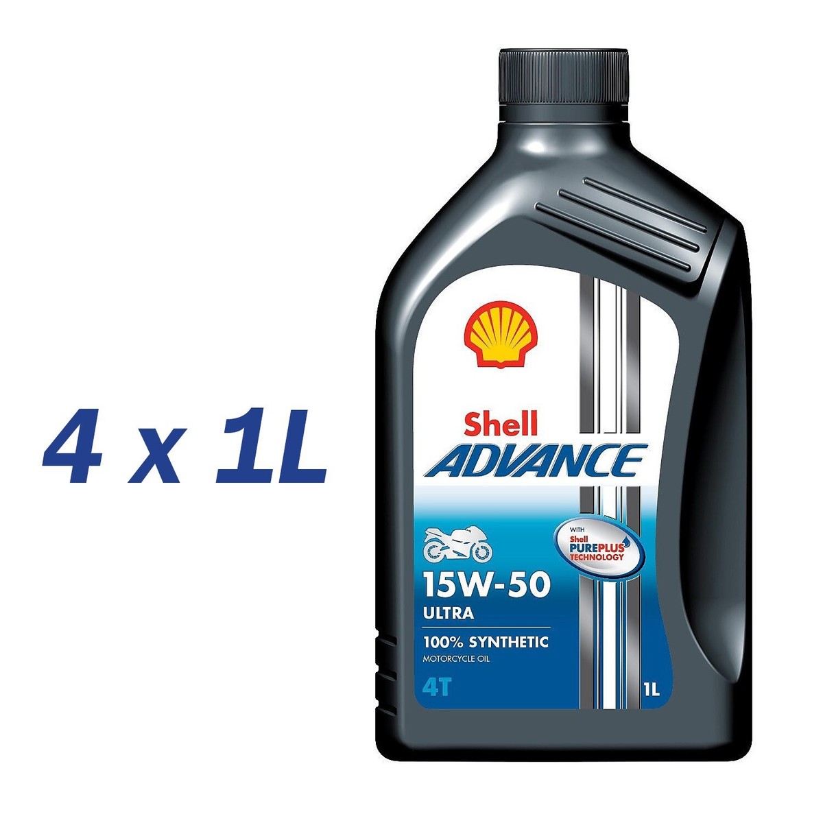 Shell Advance Ultra 15W-50 4T Motorcycle Oil Fully Synthetic 4
