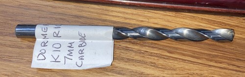Dormer K10 R100 7mm Carbide Drill NEW | eBay