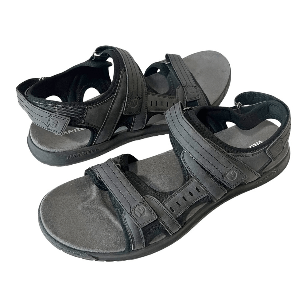Sandali da trekking Merrell Veron convertibili da uomo grigi Gorpcore comodi taglia 14