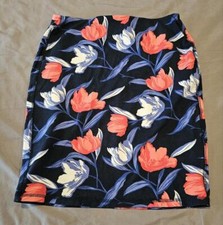 Old Navy Navy Blue Floral Skirt