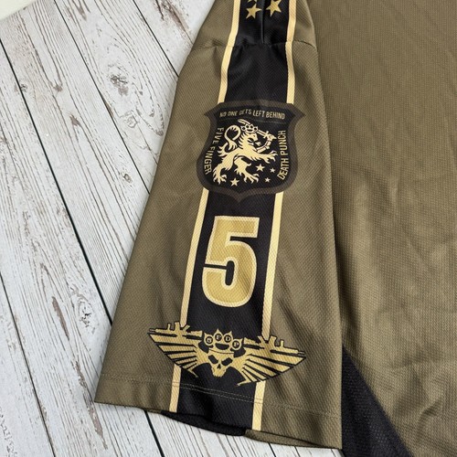 Five Finger Death Punch x Alphadog Combat Gear Jersey Shirt Mens XL Brown - Picture 6 of 11