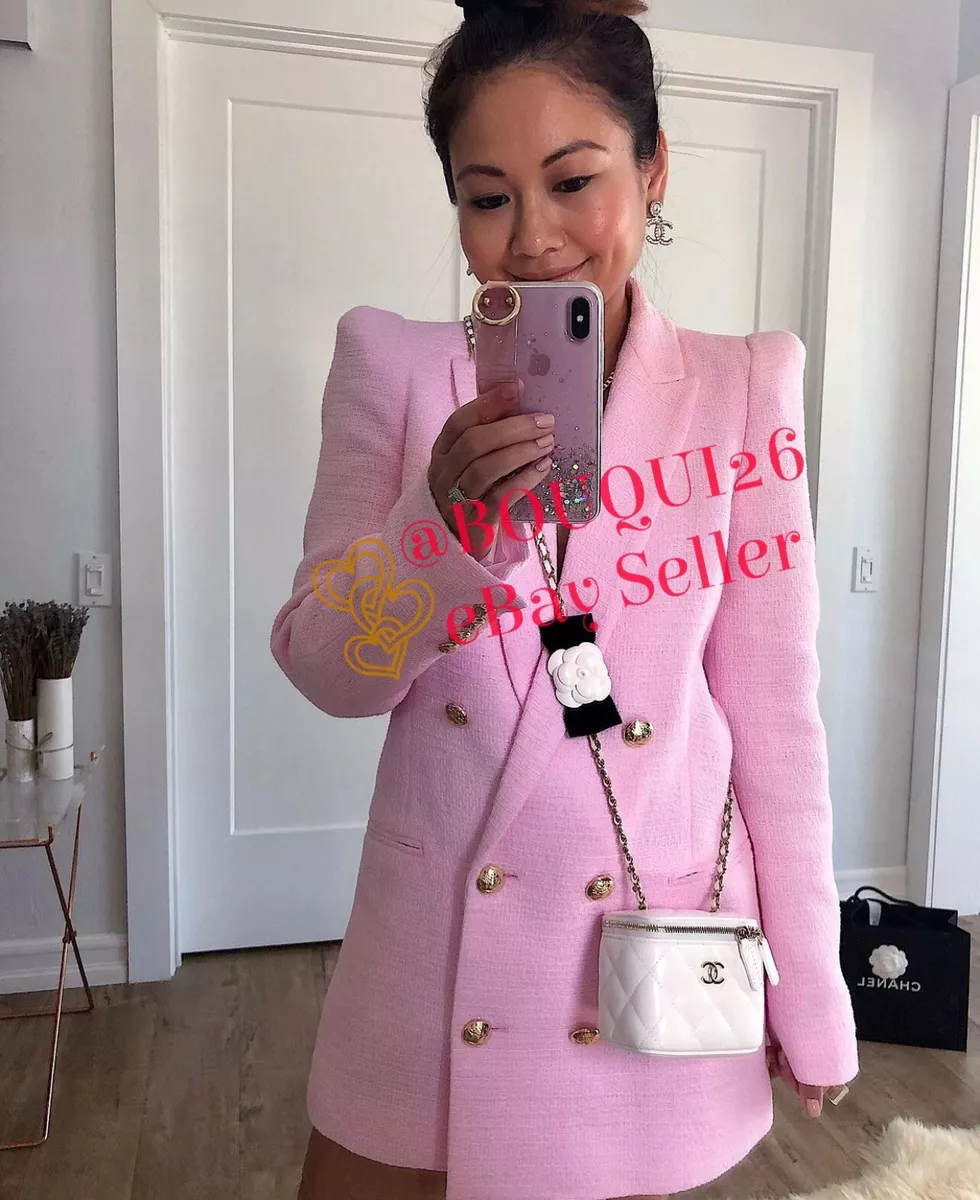 Zara pink hotsell tweed blazer