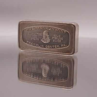 1970 Hartford National Bank Connecticut Franklin Mint 2oz Silver