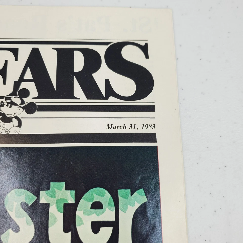 Disney Eyes & Ears Exclusivo Miembro del Elenco Marzo 1983 Feliz Pascua Bambi Thumper Foto 2 de 4