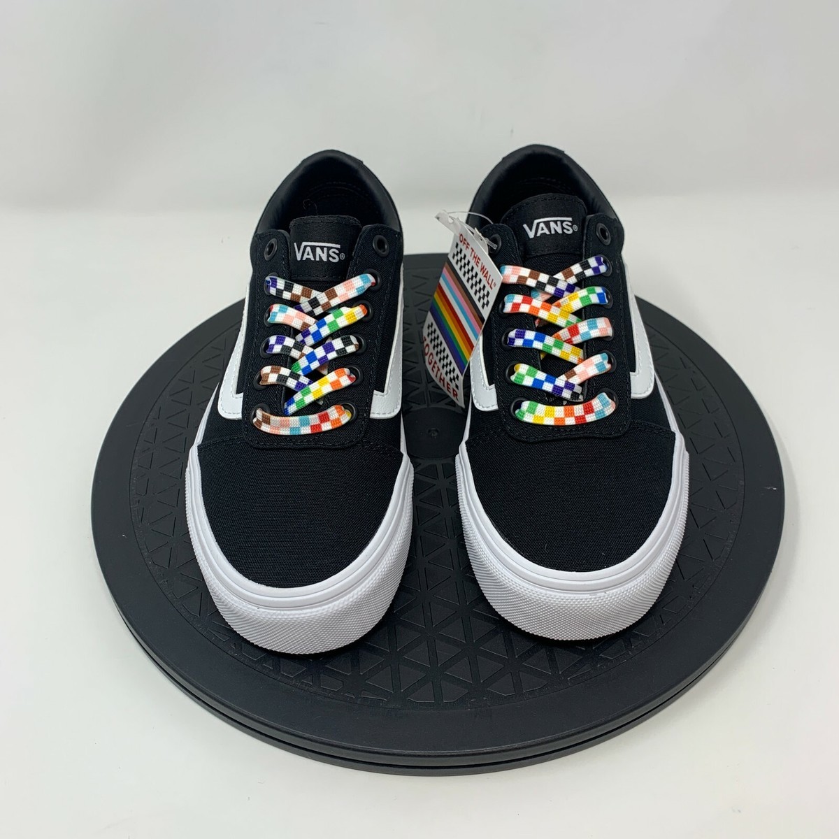 Vans Pride Skate Sneakers Womens Size 5 Shoes Black LGBTQ  display picture 3