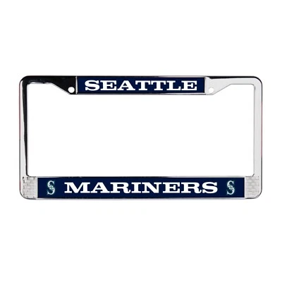 Seattle Mariners MLB 3D Polyurethane Chrome License Plate Frame for Car-Truck