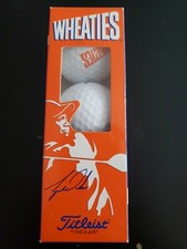 Tiger Woods Collectible Wheaties Titleist Golf Balls Three Balls