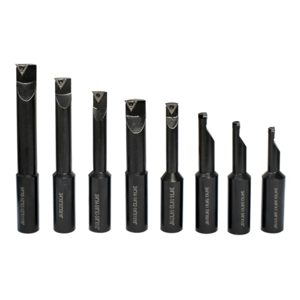 Juego de 8 piezas de barra de perforación indexable de vástago de 3/4"" herramienta de torno de torneado con inserción TCMT gratuita Foto 2 de 4
