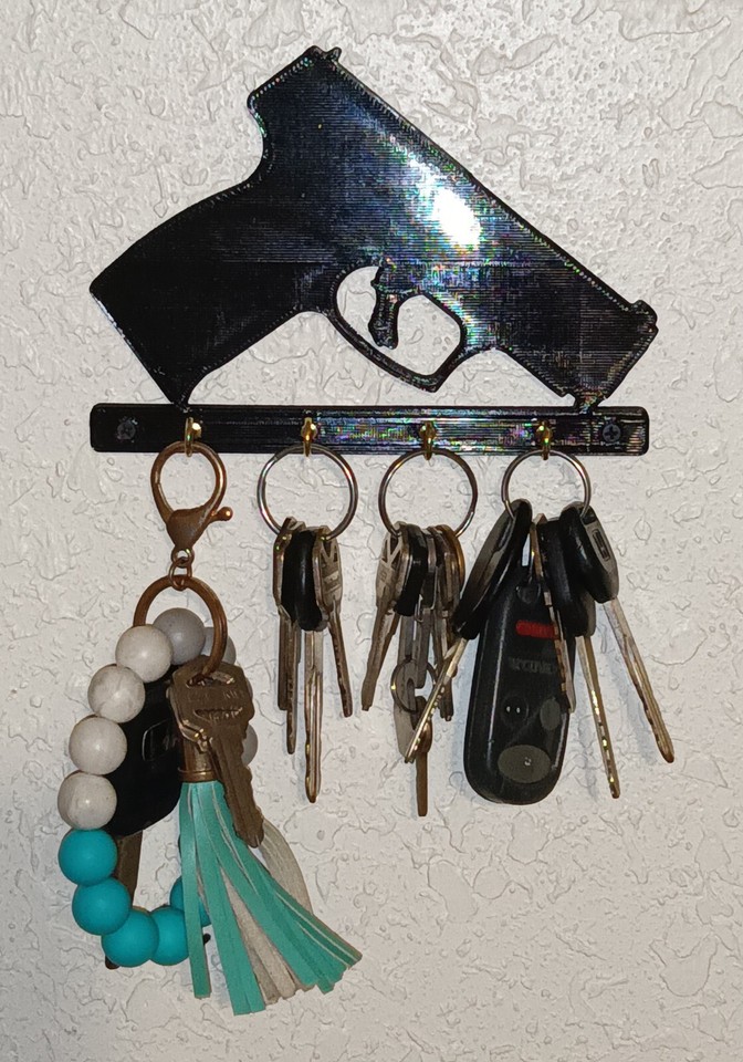 Key Holing Rifle Taurus G3C 9mm Gun Handgun Key Rack Holder Hanger Entryway Wall ...