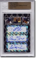 Daric Barton * Cameron MAYBIN * Eric Duncan * Rookie Autograph BGS Auto RC 1/3