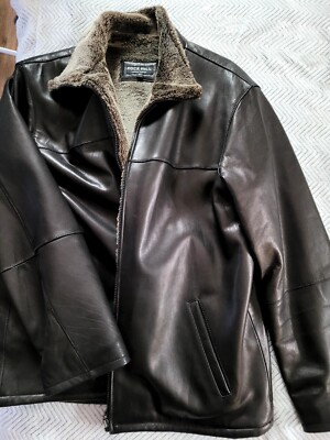 Topp Lederjacke, Rock Hill, Warmes Innenfutter, Innentaschen, Gr. 50
