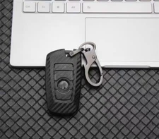 Carbon Fiber Remote Key Fob Cover Case Holder For BMW 3 4 5 6 Series F10 F20 F30
