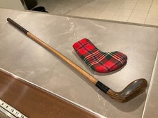 Tom Auchterlonie St. Andrews All wood W/ cover Nice shape RARE Golf Club putter