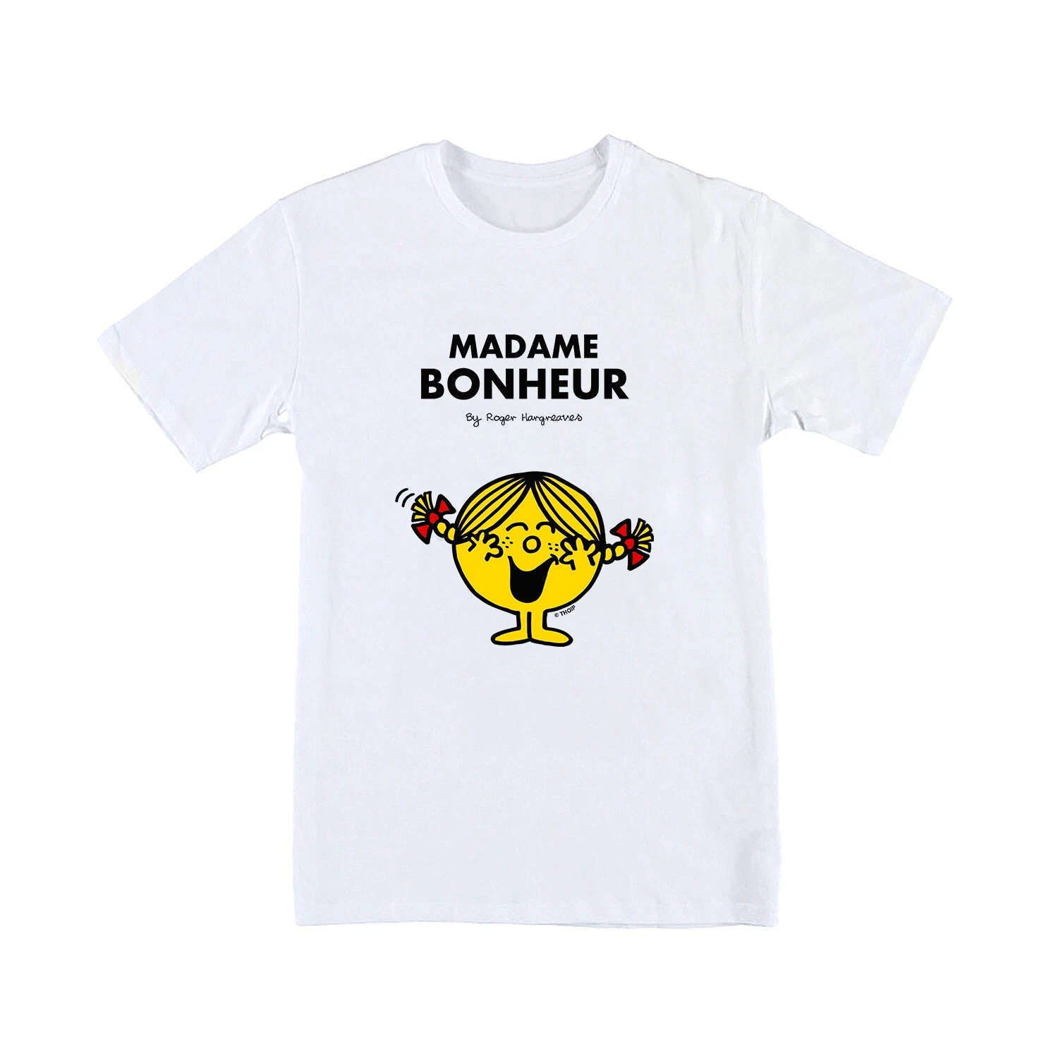 T-Shirt Girl Short Sleeves Madame Bonheur Color White