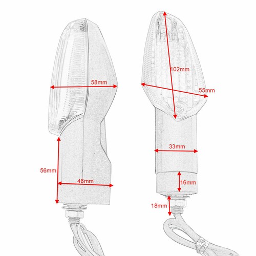 Turn Signal Indicator Light For Honda CBR250R 11-18 CBR300R 15-21 CB300F 15-18 - Picture 6 of 6