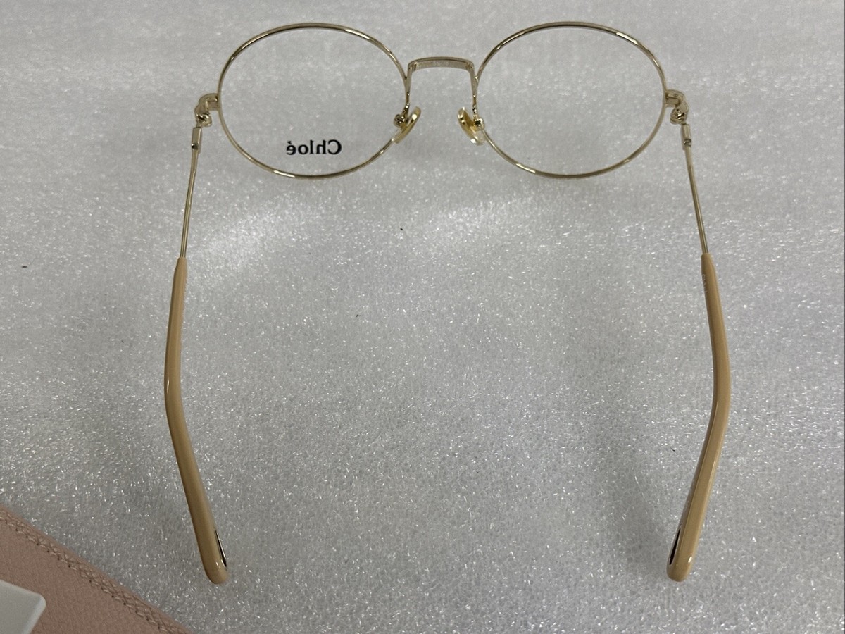 メガネ Chloe Chloe - CH0179O - 002 gold gold transparent Chloe CH0179O 002 - Gold Eyeglasses for Woman | LookerOnline