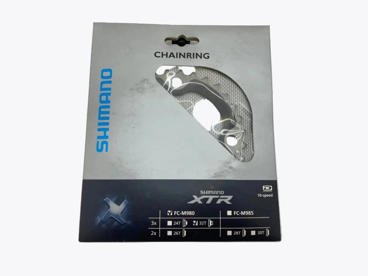 Plateau Shimano Deore XT 32D - 3x 104mm 32 Dents - VTT - Neuf Sous Blister