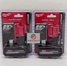 Milwaukee M12 2 Pack X2 HIGH OUTPUT 5.0 Ah XC...