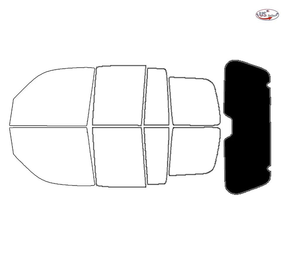 Kit de película de tinte de ventana de 2 capas precortada personalizada computarizada para Jeep Liberty 2002-2007 Foto 4 de 4