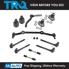 TRQ 12 pc Kit Front LH RH Ball Joint Sway Bar Link Tie Rod End for S10 S15 2WD