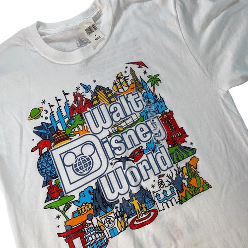 Walt Disney World Shirt Attractions Opening Days Dates Theme Park Men Medium New