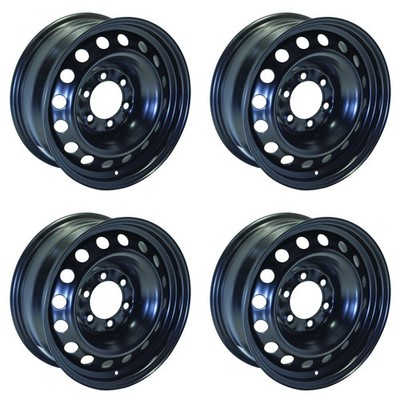 Set of 4 17in Black Steel Wheel Rims for 2005+ Infiniti, RTX6C25 17x7 6x139.7 ET