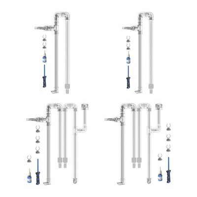 Acryl Lily Tube Kit Aquarium Zubehör, einfache Installation, Schlauch stabil DIY