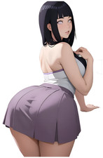 Hinata 5  Vinyl Sticker Waifu Lewd Anime Laptop Skateboard Car