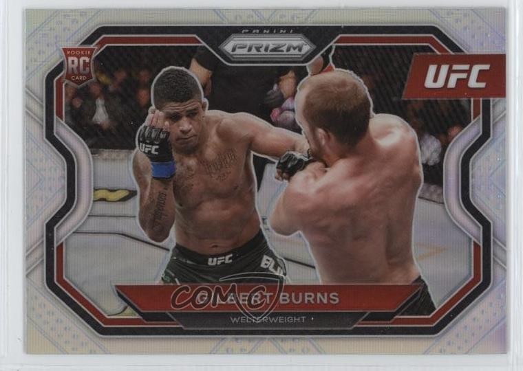 2021 Panini Prizm UFC Silver Prizm Gilbert Burns #178 1ez8