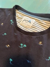 paradise found shirt Small Palm Trees, Beach Umbrella, Sand Black