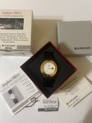 Junghans Mega - Ref. 025/4302.44 | NOS | Funkgesteuert | Goldfinish