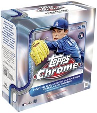2025 Topps Chrome Baseball Factory Sealed Mega Box