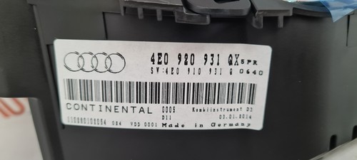 Original Audi A8 2008-2010 Tacho Kombiinstrument instrument Cluster 4E0920931QX - Picture 2 of 12