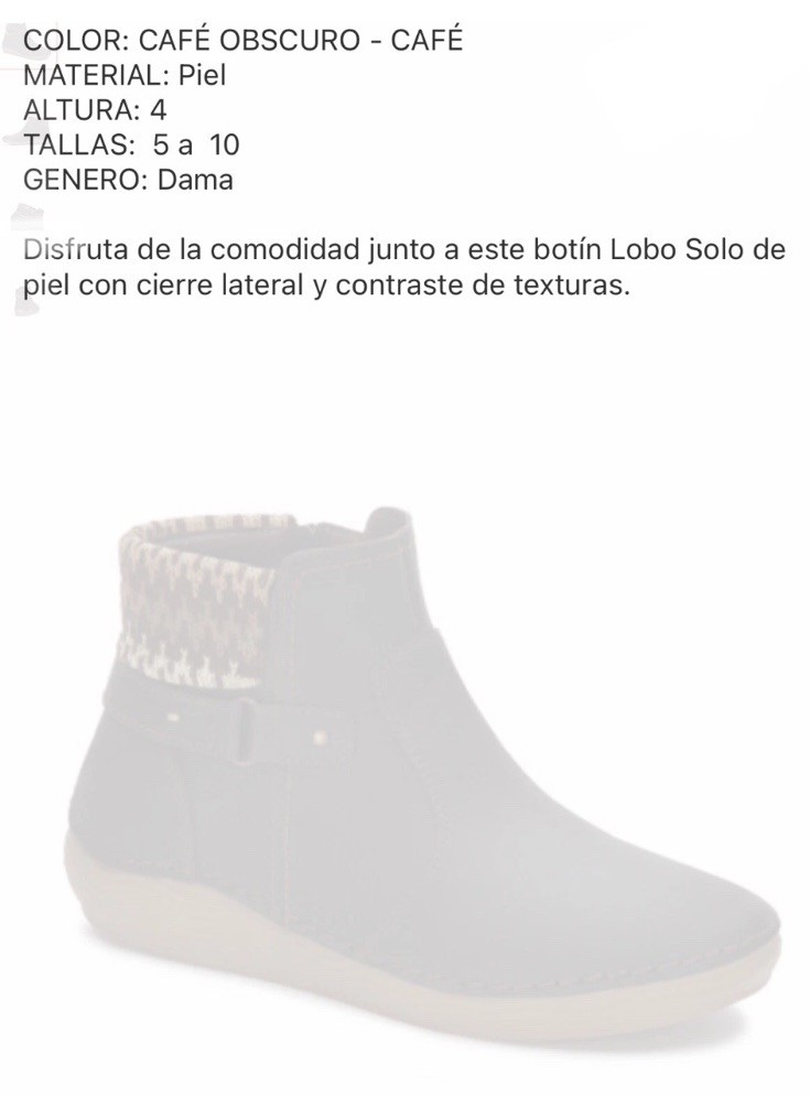 SAOLA Botas Lobo Solo. Botines De Piel Caffè Para Mujer