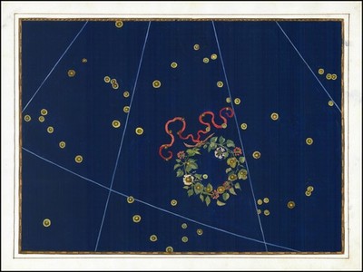 Corona Borealis Northern Crown 1603 Johann Bayer Uranometria Star Map Art