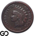 1872 Indian Head Cent Penny *Scarce Key Date*