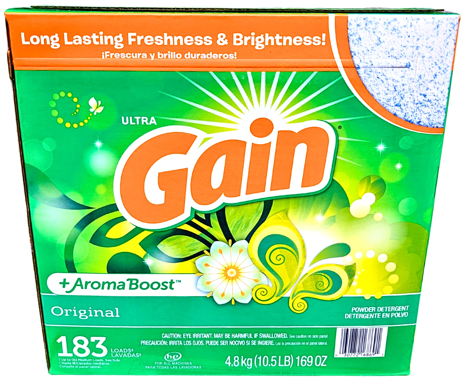 Gain Ultra Powder Laundry Detergent Original 183 Loads 169 Oz
Opens in a new window or tab
