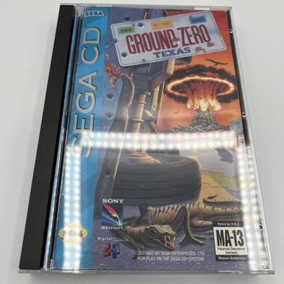 Ground Zero Texas (Sega CD, 1993) CIB Complete Mint Reg