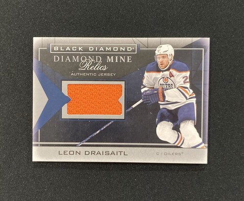 Leon Draisaitl #DMR-LD 2021 Upper Deck Black Diamond Mine Relics card