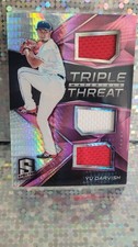 Yu Darvish 2017 Panini Spectra Triple Patch Laundry Tag Logo SSP 22/25