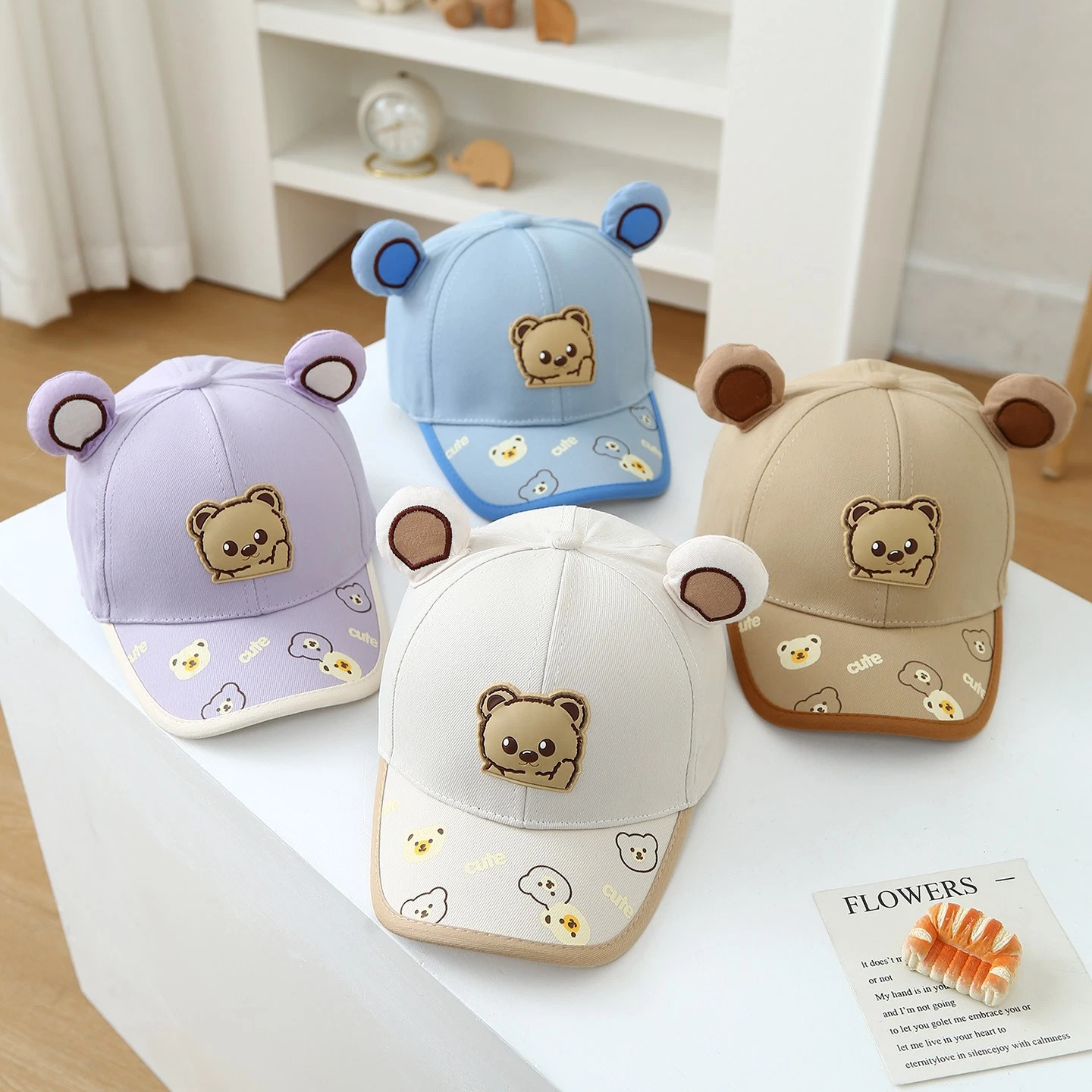 Cute Three-dimensional Bear Ears Cartoon Print Baby Bear Children's Baseball...
Opens in a new windo