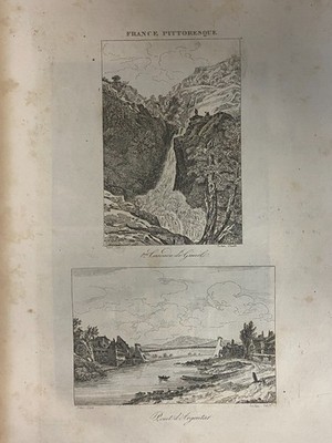 Gravur Frankreich Malerisch 1835 - Cascade De Gimel - Pont D' Argentat