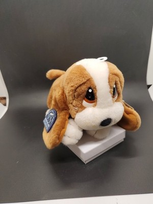Sad Sam サッドサム　犬のぬいぐるみ ブラウン子犬レトロ　applause Applause Sad Sam Honey Beanbag Plush 6 Inch Basset Hound Gray