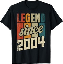 20th Birthday Man Woman 20 Years 2004 Decorative Funny Gift T-Shirt